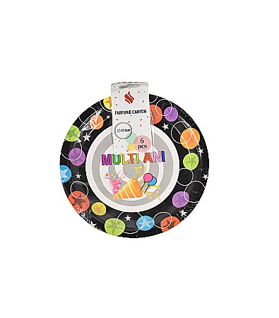 Articole Party - Farfurie carton 6buc/set 22.5cm e4839