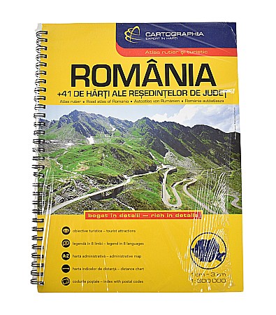 Ghiduri și hărți - Atlas rutier Romania