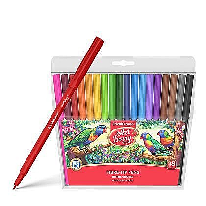 Rechizite școlare - Carioci 18 Culori Erich 33051