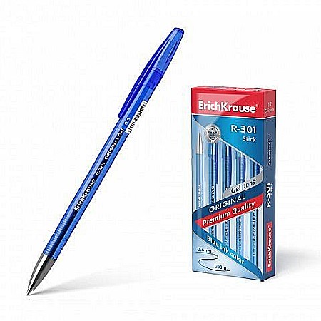 Rechizite școlare - Pix cu capac ventilat r-301 0.5mm albastru 40318