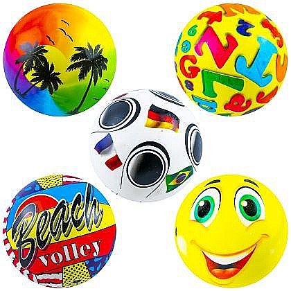 Jucării și jocuri - Minge pvc 14cm desene ds pp 12661