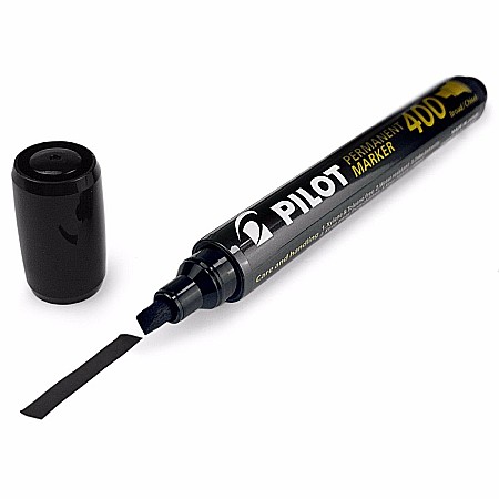 Markere și textmarkere - Marker permanent P400 negru Pilot