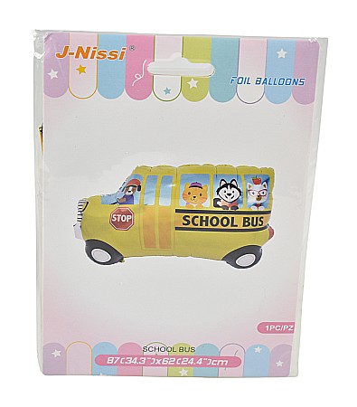 Articole Party - Balon folie figurina school bus 87x62cm zzc-636