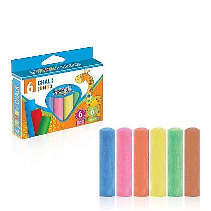 Cretă colorată și albă - Creta color anti-dust 6buc/set sc1614