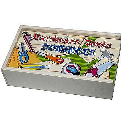 Jocuri de societate - Domino din lemn, unelte dm-06