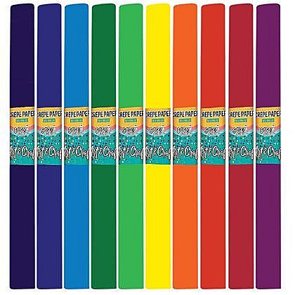 Caiete școlare și hârtie - Hartie creponata 50x200 cm 10 culori /set S-Cool