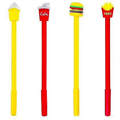 Pixuri - Pix cu gel 0.5 mm albastru Fast Food