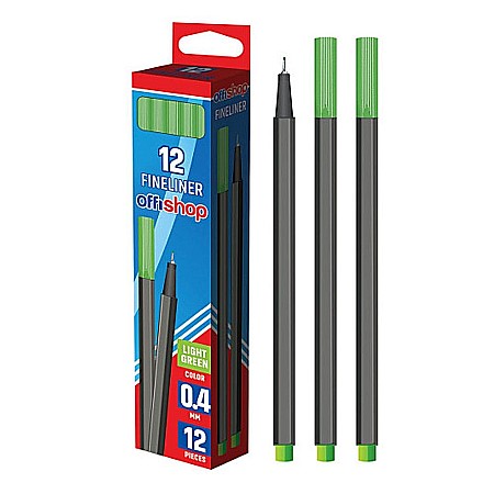 Rollere și finelinere - Fineliner 0.4 mm verde deschis Offishop