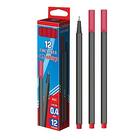 Rollere și finelinere - Fineliner 0.4 mm rosu Offishop