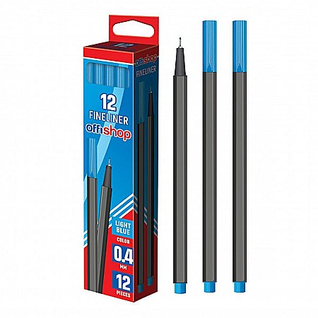 Rollere și finelinere - Fineliner 0.4 mm albastru deschis Offishop