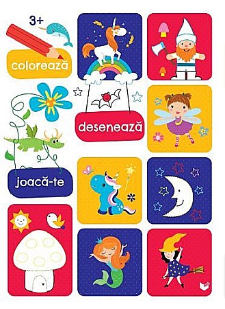 Cărți - Colorează, desenează și joacă-te 3 ani+