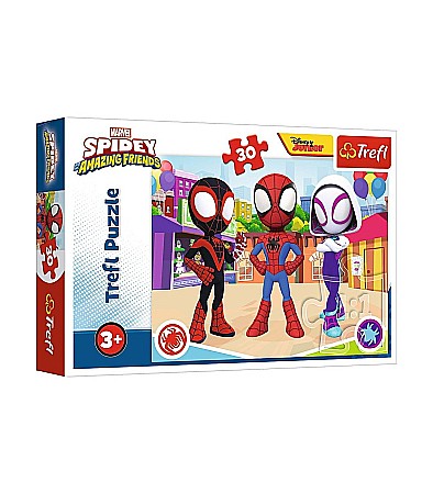 Jocuri educative și de societate - Puzzle trefl 30 spiday cei 3 prieteni 18285