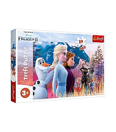 Jocuri educative și de societate - Puzzle trefl 24 maxi frozen 2 calatoria magica 14298
