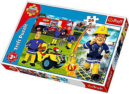 Puzzle - Puzzle trefl 24 maxi bravul pompier sam 14290