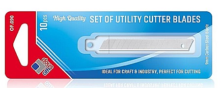 Cuttere și lame cutter - Set 10 lame rezerva cutter 9mm of090