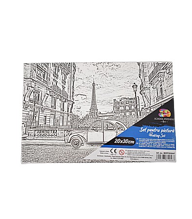 Artă și creativitate - Panza predesenata pe sasiu 20*30cm paris sf art pigna mcpp203047