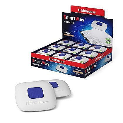 Rechizite școlare - Radiera cu grip smartway patrat erich 45553