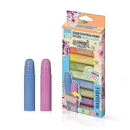 Creioane colorate - Creioane Tempera culori pastel 10 culori /set S-Cool