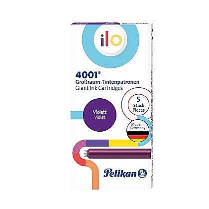 Rechizite școlare - Patroane cerneala 4001 ilo mov dimensiune mare set 5 301527