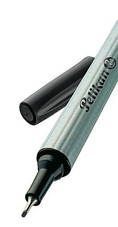 Rollere și finelinere - Fineliner 96 Pelikan 0.4 mm negru