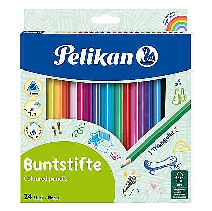 Creioane colorate - Creioane Color set 24 culori Pelikan
