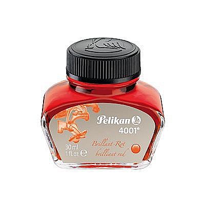Mine și rezerve - Cerneala 4001 borcan 30 ml rosu Pelikan
