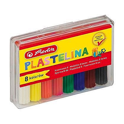 Plastilină - Plastelina 8 culori econom cut pl9562919