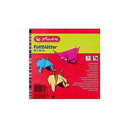 Rechizite școlare - Hartie origami 60 grame 20x20 cm 100 file Herlitz