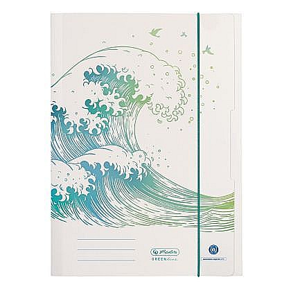 Organizare și arhivare - Mapa A4 carton Greenline Wave Herlitz