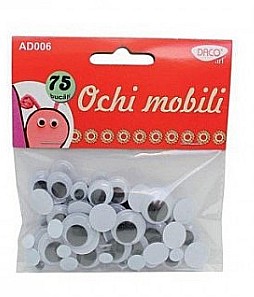 Craft și modelaj - Accesorii craft 75/set Ochi mobili Daco