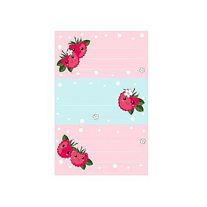 Rechizite școlare - Etichete scolare zmeura set 9 50034291