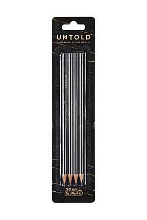 Rechizite școlare - Creion grafit HB motiv Untold, 4 buc /blister Herlitz