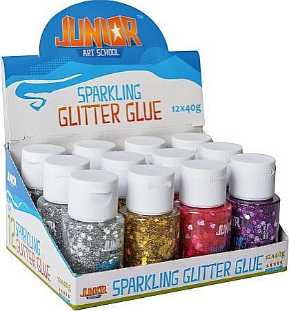 Lipici și adezivi - Lipici lichid glitter Junior 40gr 131141
