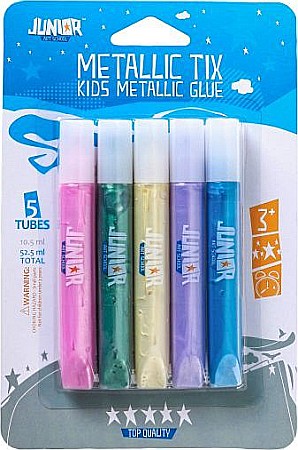 Craft și modelaj - Lipici lichid 5 culori metalice Junior 131153