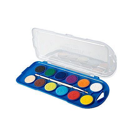 Acuarele școlare și Tempera - Acuarele 12 culori Aquareal 130701