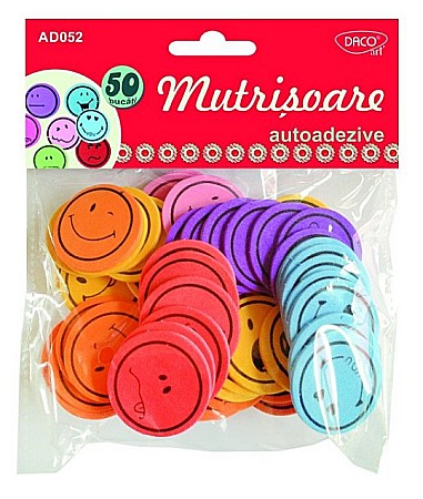 Artă și creativitate - Accesorii craft autoadezive spuma 50/set Mutrisoare