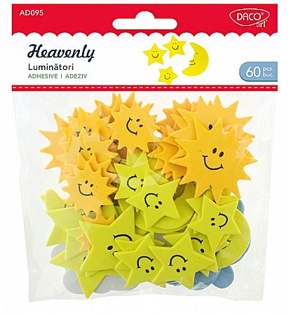 Artă și creativitate - Accesorii craft spuma Luminatori 60/set Daco
