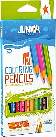 Instrumente de scris - Creioane Color Junior Triunghiulare, 10+2/Set, 130205