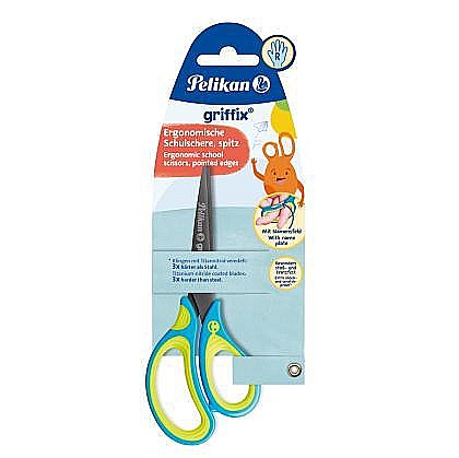 Rechizite școlare - Foarfeca griffix pentru dreptaci cu maner de plastic, 810241