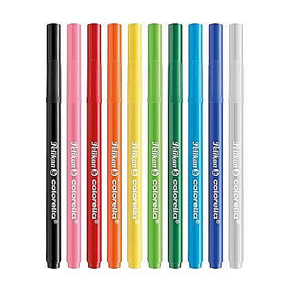 Rechizite școlare - Carioca Colorella Super Brush Set 10 Culori varf Pensula Pelikan