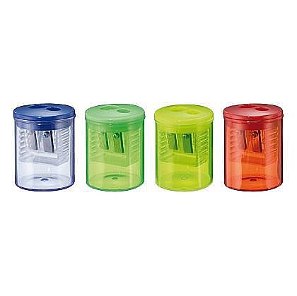 Birotică și accesorii birou - Ascutitoare dubla cu container plastic Herlitz blister