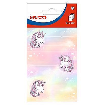 Etichete școlare - Etichete scolare Unicorn 9 buc /set Herlitz