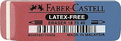 Corectoare și radiere - Radiera combinata 7070 40 50 x 18 x 8 mm Faber-Castell
