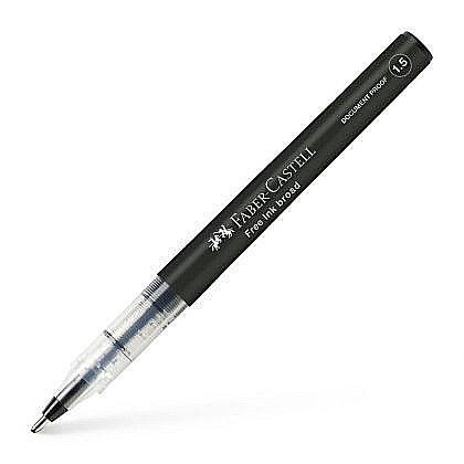 Rollere și finelinere - Roller Free Ink 1.5 mm negru Faber-Castell