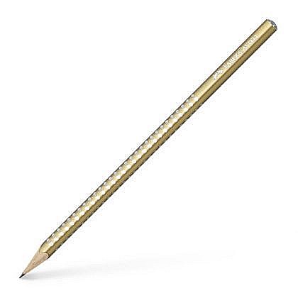 Birotică și accesorii birou - Creion grafit B Sparkle auriu Faber-Castell