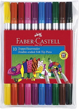 Carioca 10 Culori 2 Capete Faber-Castell