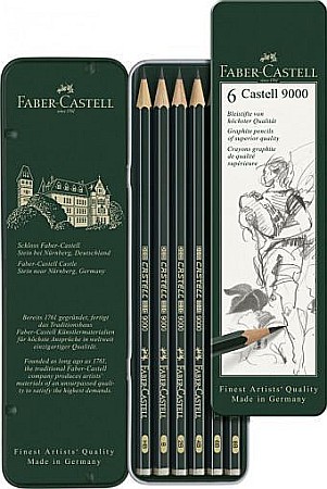 Creion grafit Castell 9000 6/set Faber-Castell [1]