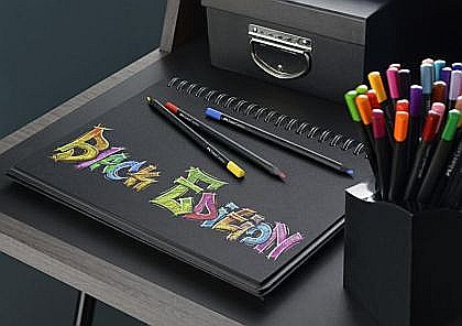 Creioane colorate - Creioane Colorate 36 culori Black Edition Faber-Castell