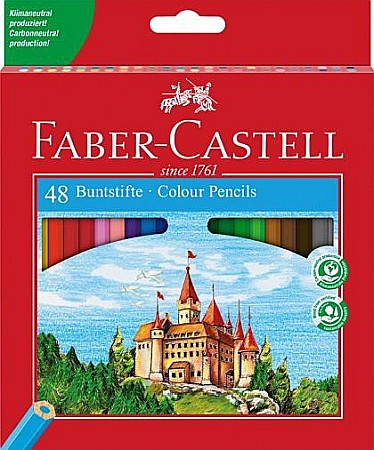 Promoții de Toamnă - Creioane Colorate  48 culori + ascutitoare Eco Faber-Castell
