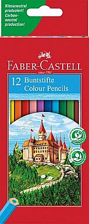 Promoții de Toamnă - Creioane Colorate 12 culori + ascutitoare Eco Faber-Castell